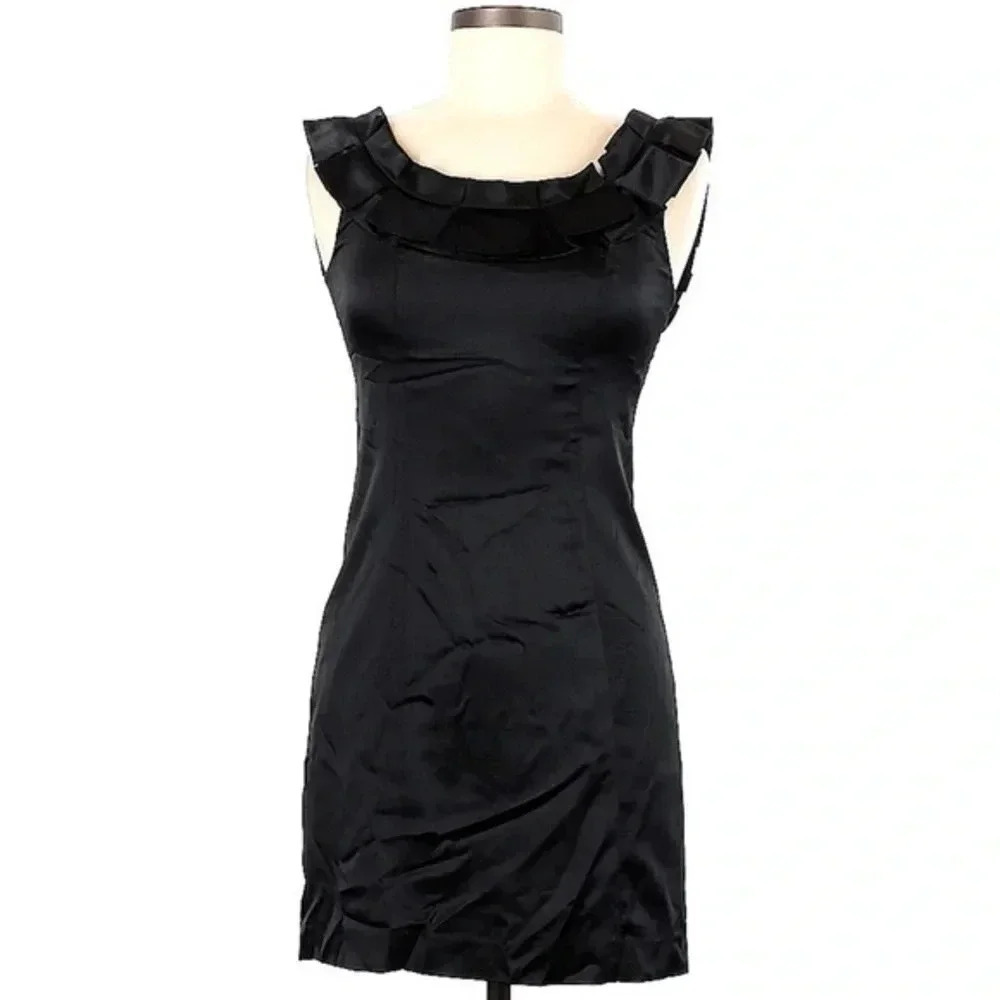 Walter by Walter Baker Classic Black Sleeveless Cocktail Formal Dress Size 2 XS